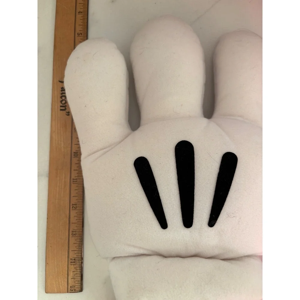 Disney Mickey Mouse Plush Glove Costume Hand White Four Finger Cosplay Accessory